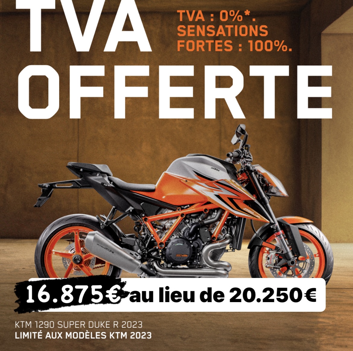 tva offerte ktm 1290 superduke r sdr