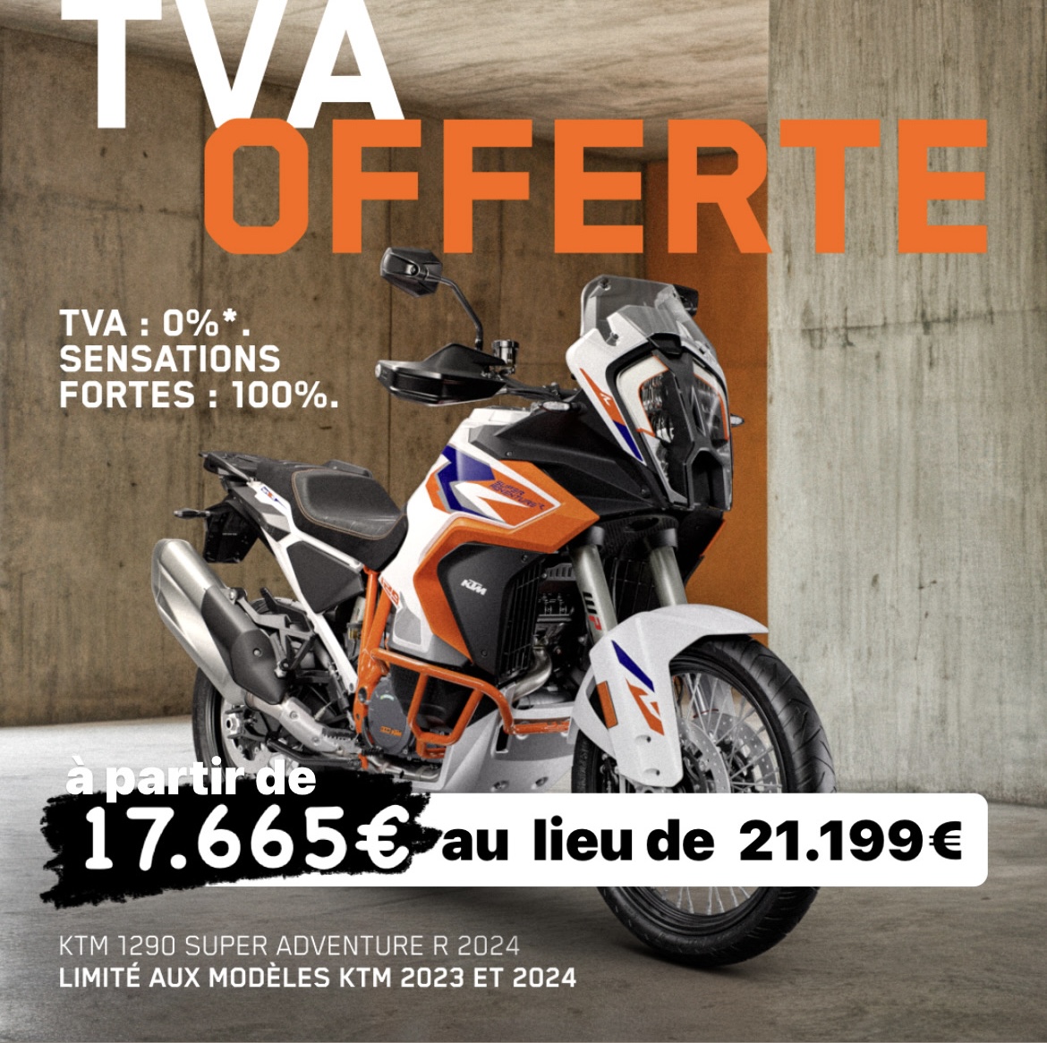 tva offerte 1290 super adventure r s adv sadv promo trail maxitrail