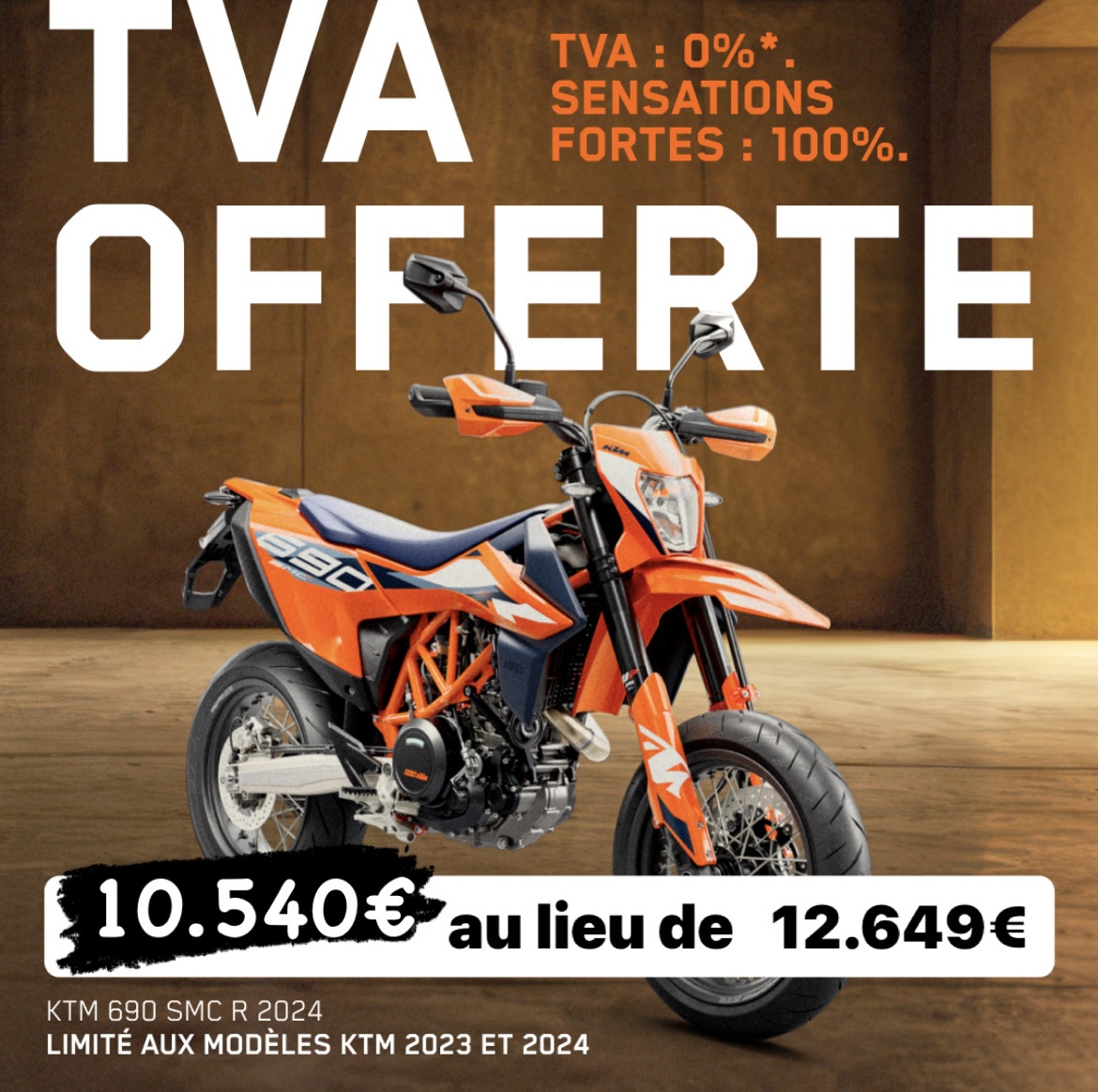 tva offerte ktm 690 smc supermotard sm supermot