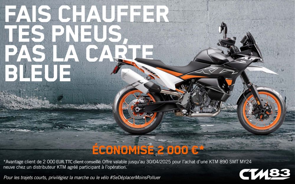 Promo ktm 890 smt supermotard offre remise