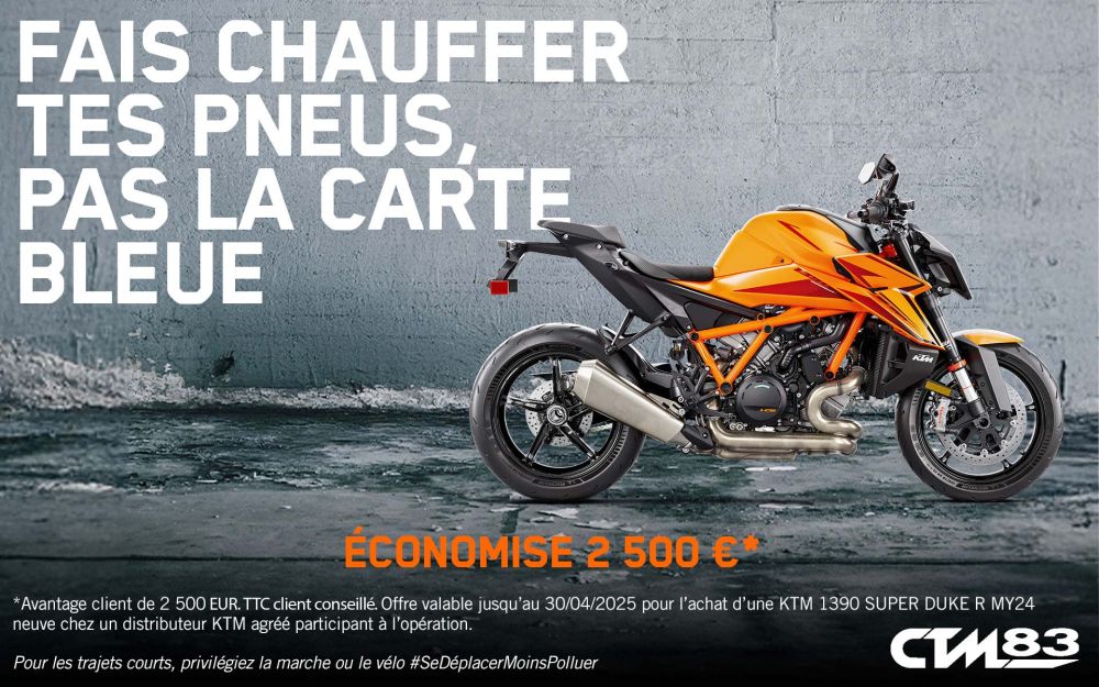 Promo ktm 1390 superduke r offre remise