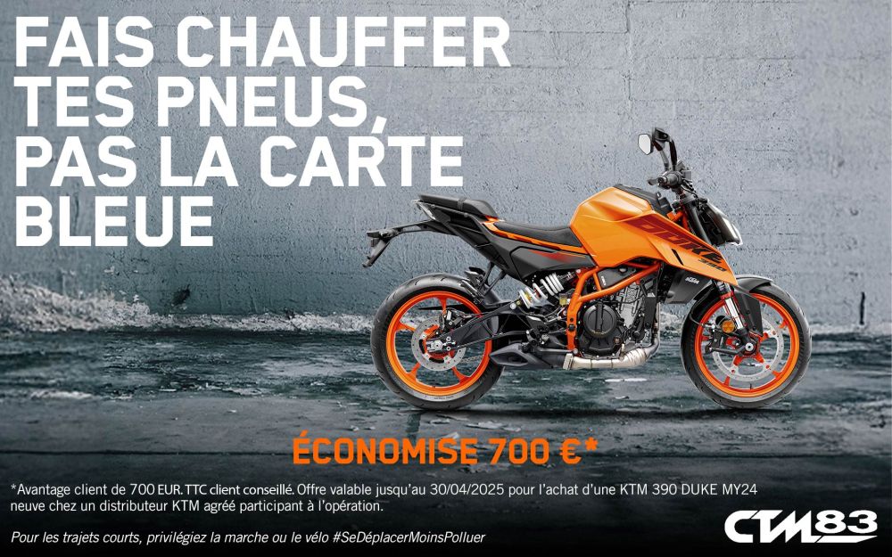 Promo ktm 390 duke offre remise