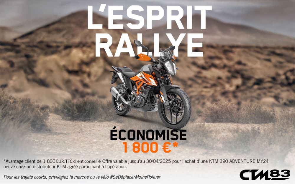 Promo ktm 390 adventure offre promotion et remise