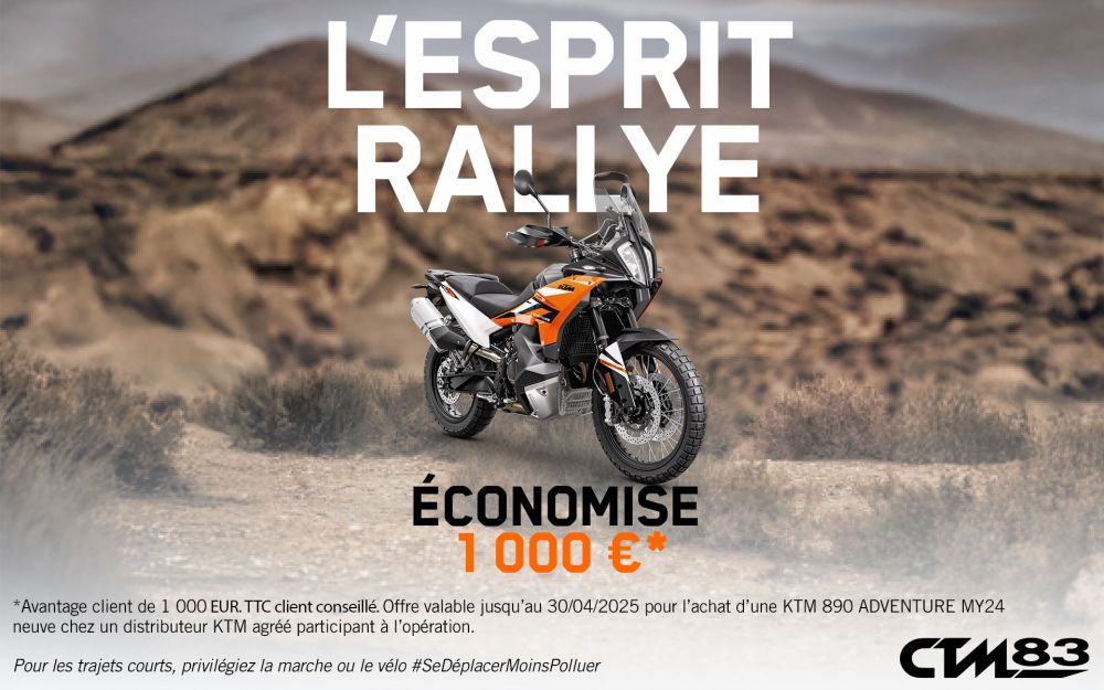 Promo ktm 890 adventure trail offre remise