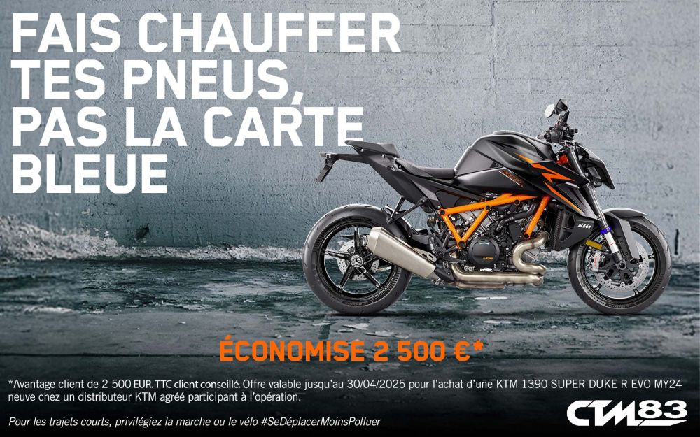 Promo ktm 1390 superduke r evo offre remise